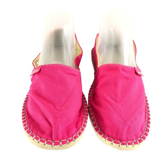 Havaianas Womens Espadrille Flats Canvas Slip On Pink Size 8 - Picture 2 of 5
